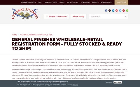 General Finishes Wholesale-RETAIL Registration Form - Fully ...