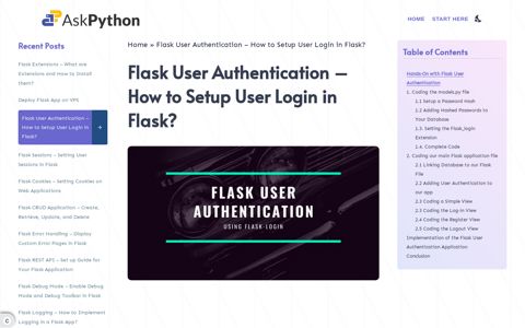 Flask User Authentication - How to Setup User Login in Flask ...
