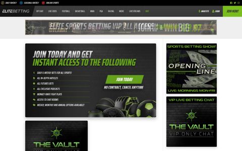 Elite Sports Betting - the best in online sports betting advice