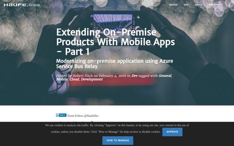 Extending On-Premise Products With Mobile Apps - Part 1 ...
