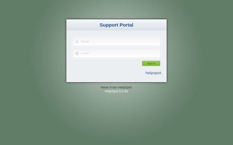Login : Support Portal - SPARK Support Portal - HelpSpot