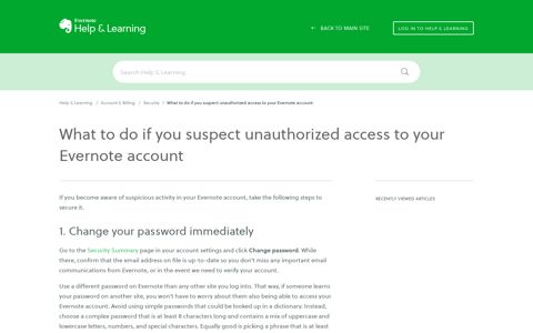 What to do if you suspect unauthorized access to your ...