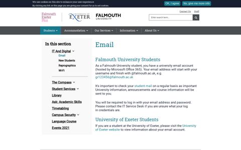 Email | Falmouth Exeter Plus