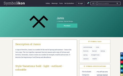 Jumis Latvian symbol - Worldwide Ancient Symbols