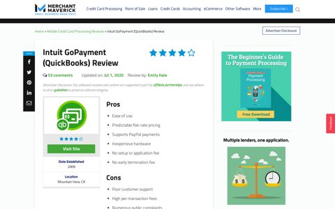Intuit GoPayment (QuickBooks) Review - Merchant Maverick