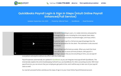 Intuit QuickBooks Payroll Login & Sign in Steps - WiZXpert