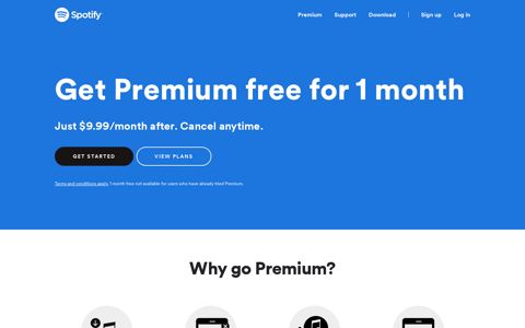 Get 3 months of Premium for free - Spotify