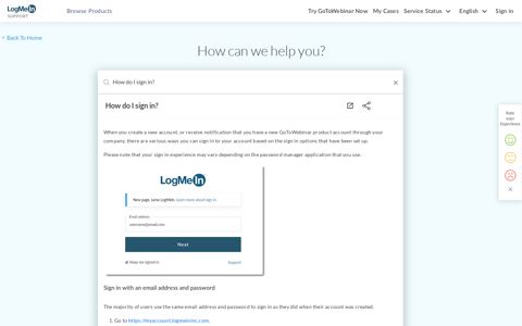 How do I sign in? - GoToWebinar Support