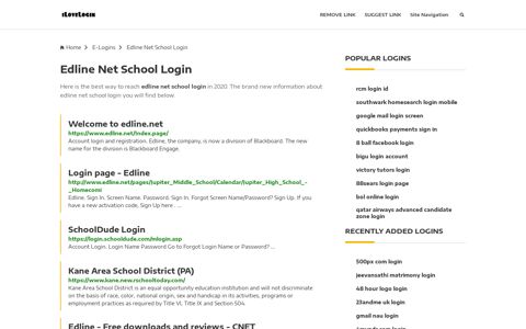 Edline Net School Login ❤️ One Click Access - iLoveLogin