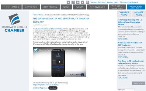The Evansville Water and Sewer Utility MyWater EWSU app ...