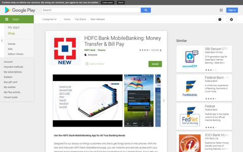 HDFC Bank MobileBanking: Money Transfer & Bill Pay - Apps ...
