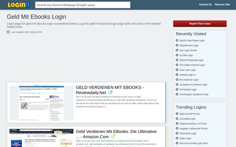 Geld Mit Ebooks Login | Accedi Geld Mit Ebooks - Loginii.com