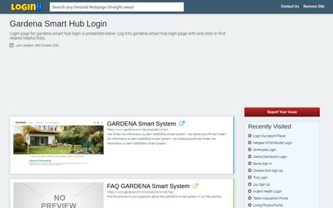 Gardena Smart Hub Login - Loginii.com