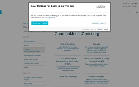 Tools on ChurchofJesusChrist.org