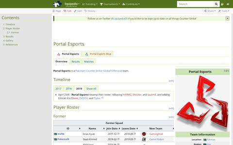 Portal Esports - Liquipedia Counter-Strike Wiki