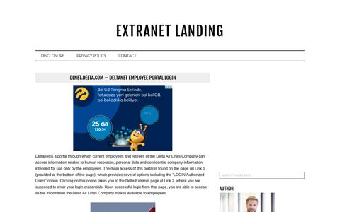 Dlnet.delta.com – Deltanet Employee Portal Login - Extranet ...