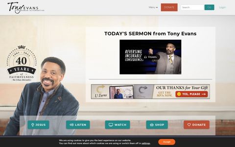 Tony Evans | Share the Gospel. There is no Plan B.