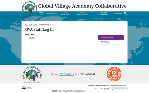 GVA Staff Log In – GVA Staff Login – Global Village Academy ...