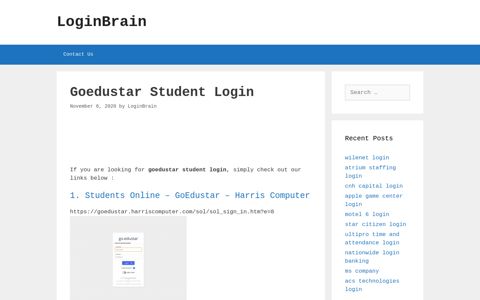 goedustar student login - LoginBrain