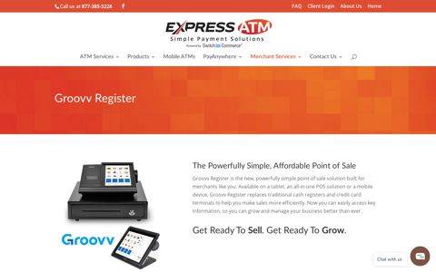 Groovv Register Point of Sale Solutions - Express ATM
