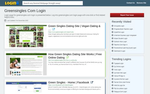 Greensingles Com Login - Loginii.com