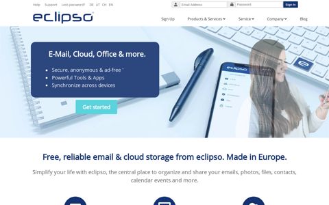 eclipso Mail & Cloud - European, independent, secure.