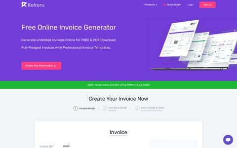 Invoice Generator | Lifetime Free Unlimited Online Invoice
