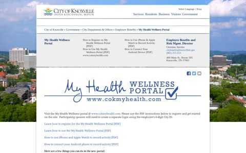 My Health Wellness Portal - City of Knoxville