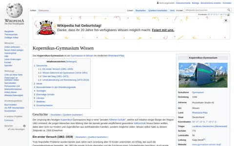 Kopernikus-Gymnasium Wissen – Wikipedia