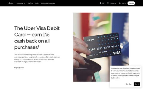 The Uber Visa Debit Card