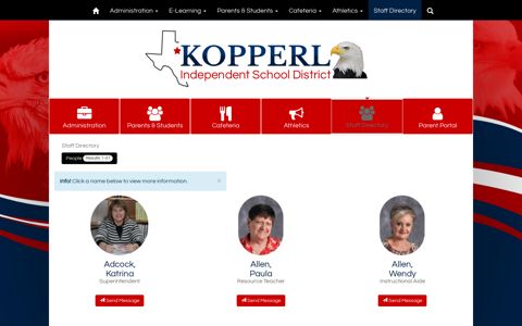 Staff Directory - Kopperl Independent School District