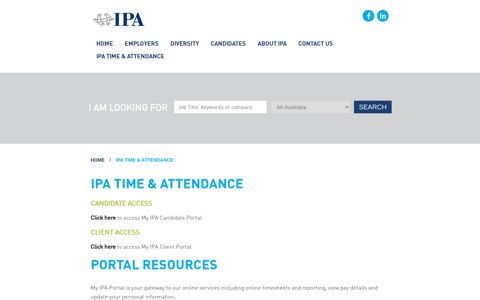 IPA Portal - IPA Recruitment Solutions