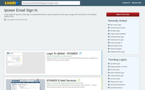 Ipower Email Sign In - Loginii.com