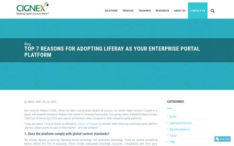 Liferay Enterprise Portals, Enterprise Portal Platform