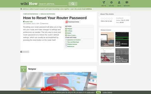 5 Ways to Reset Your Router Password - wikiHow