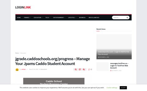 jgrade.caddoschools.org/progress - Manage Your Jpams ...