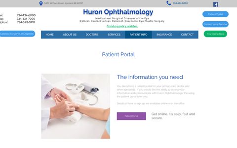 PATIENT PORTAL | huroneye - Huron Ophthalmology