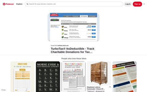 TurboTax® ItsDeductible Online - Track Charitable Donations ...