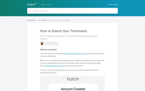 How to Submit Your Timesheets | Hatch Help Center