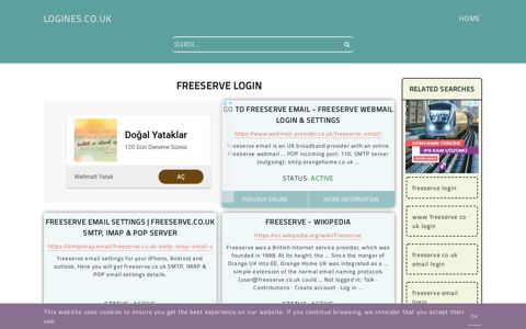 freeserve login - Logines.co.uk