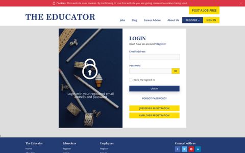 Login The Educator | Education Jobs