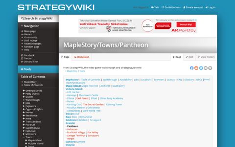 MapleStory/Towns/Pantheon — StrategyWiki, the video game ...