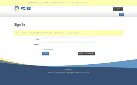 Sign In · FCNB Portal