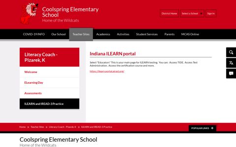 Indiana ILEARN portal - Michigan City Area Schools