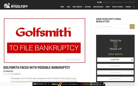 GolfSmith Faced With Possible Bankruptcy - Mygolfspy