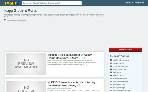 Kupp Student Portal