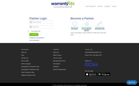 Warranty Life Partner Login