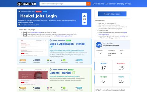 Henkel Jobs Login - Logins-DB