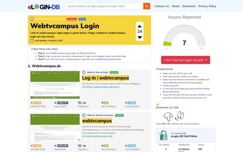 Webtvcampus Login - A database full of login pages from all ...