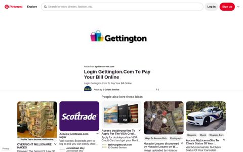 Login Gettington.Com To Pay Your Bill Online | Online, Bills ...